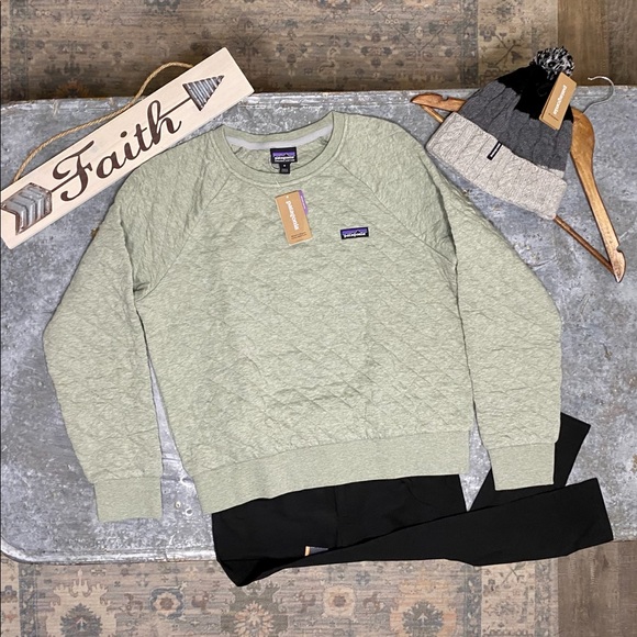 Patagonia Sweaters - Patagonia Cotton Quilted Crew